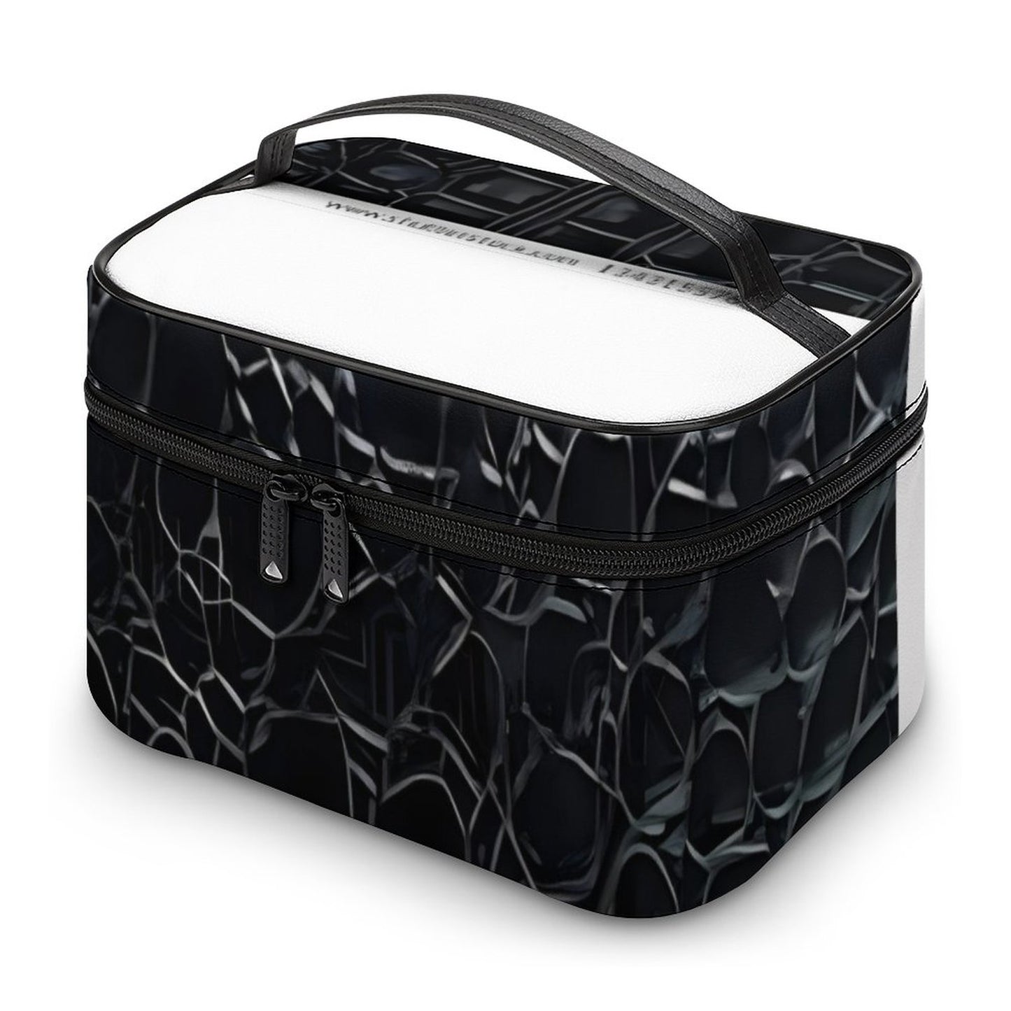 Make-up bag with Lychee pattern PU material