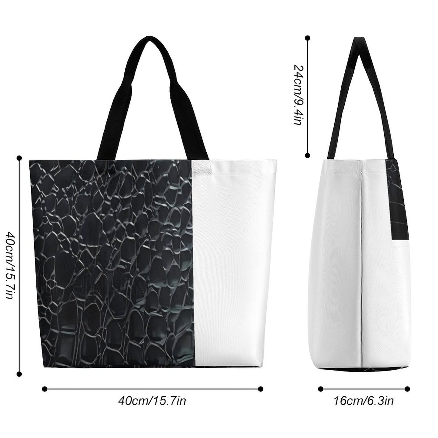 Large One Shoulder Shopping Bag (All-Over Printing)
