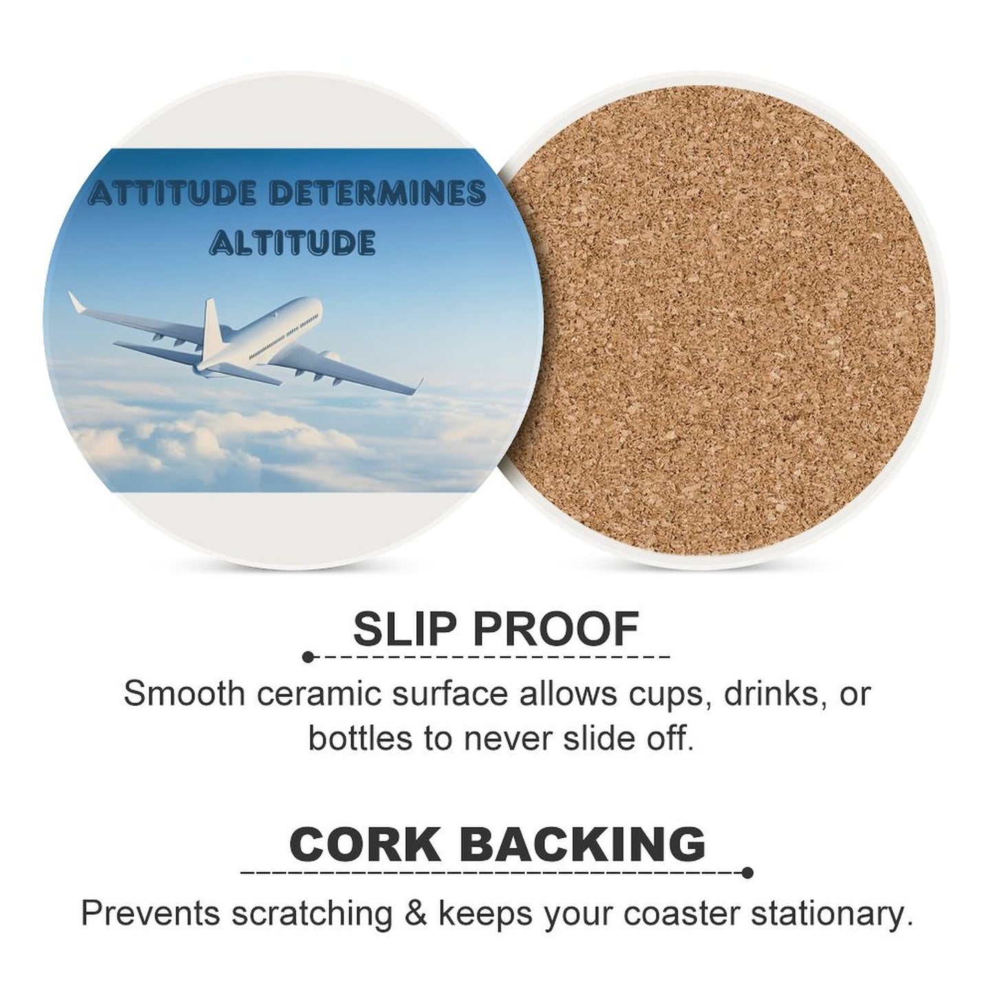 Round Ceramic Coaster