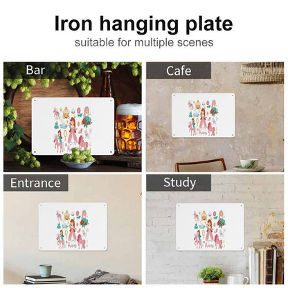 Horizontal Personalized Metal Wall Art Tin Sign-5.5"x7.9"/14x20cm