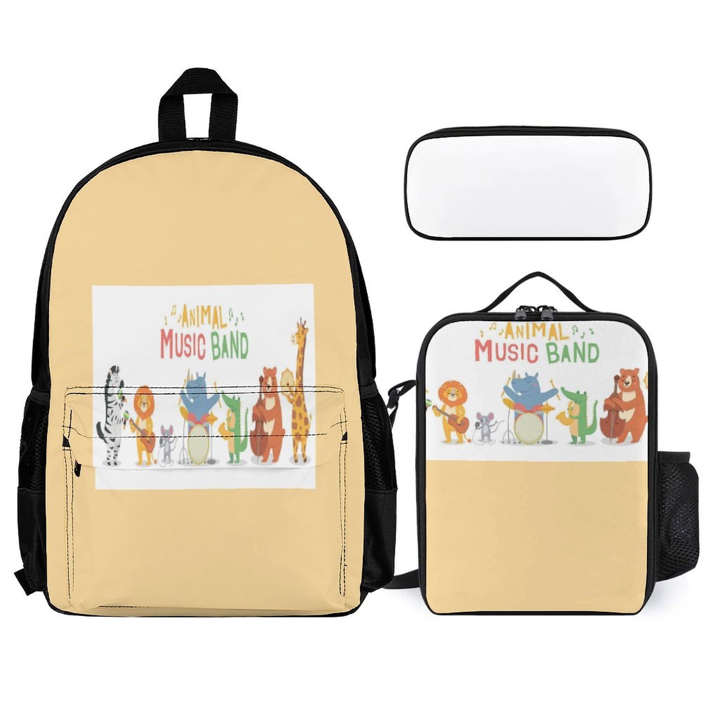 Set of 3 Bags (Shoulder Bag Lunch Bag & Pencil Pouch)