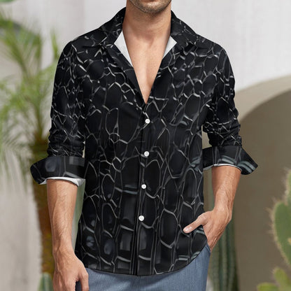 Men's Long Sleeve Shirt with Pocket LS (All-Over Printing)