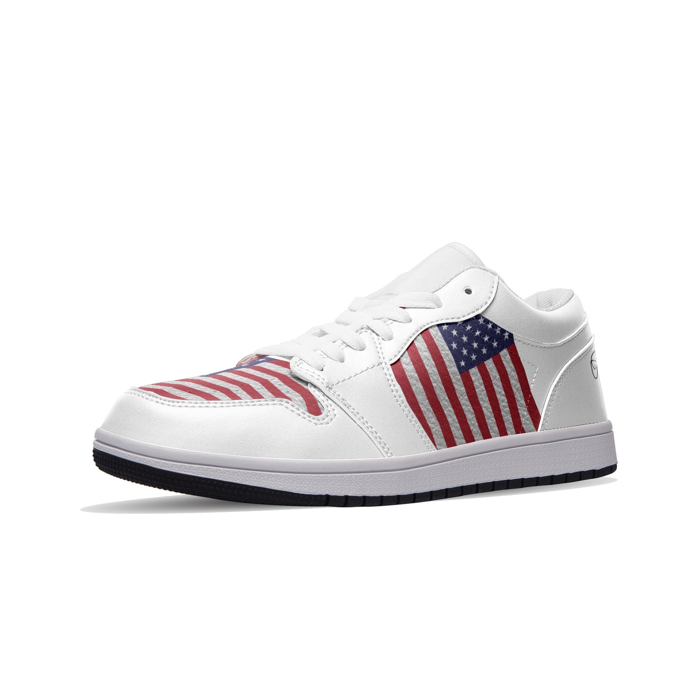 USA FLAG Unisex Low Top Leather Sneakers