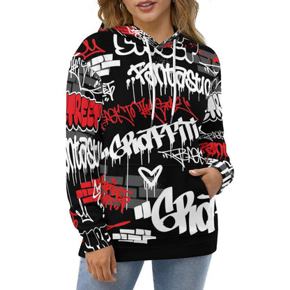 230gsm Lady Hoodie with Double-layer Cap (All-Over Printing)