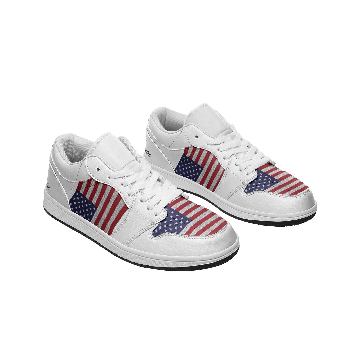 USA FLAG Unisex Low Top Leather Sneakers