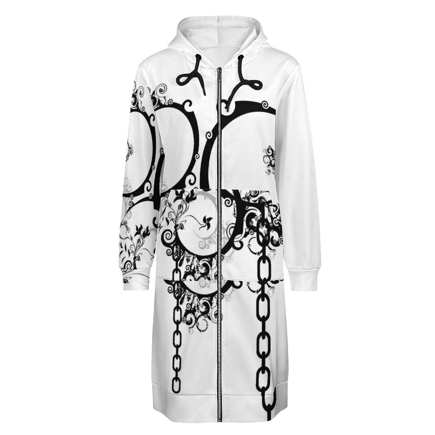 230gsm Full Zipper Long Sleeve Hoodie DS002  (All-Over Printing)