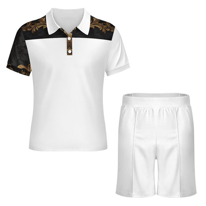 200gsm Short Sleeve Men's POLO Shirt Set A46TZ (All-Over Printing)