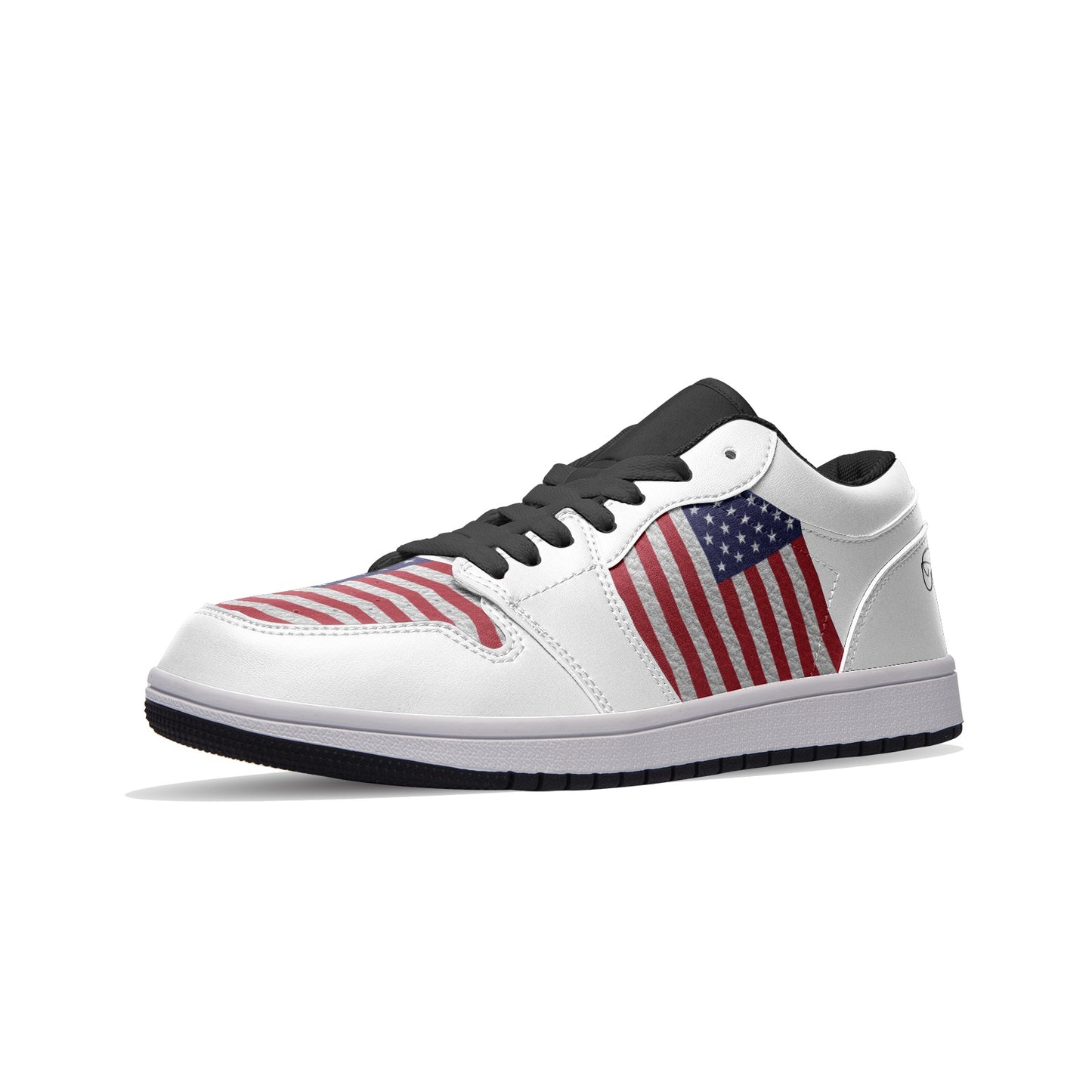 USA FLAG Unisex Low Top Leather Sneakers