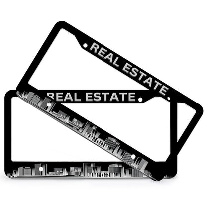 License Plate Frames with 4 Round Holes (1 Pair)