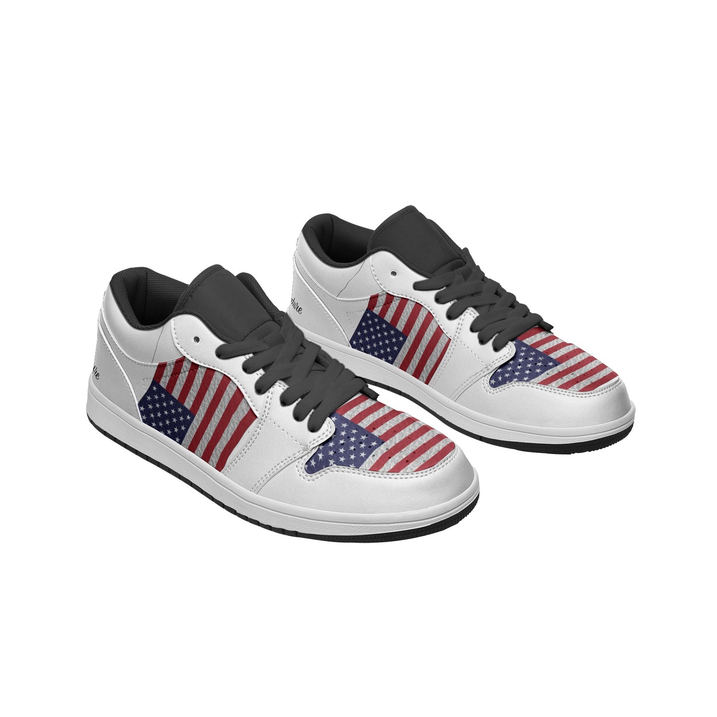 USA FLAG Unisex Low Top Leather Sneakers
