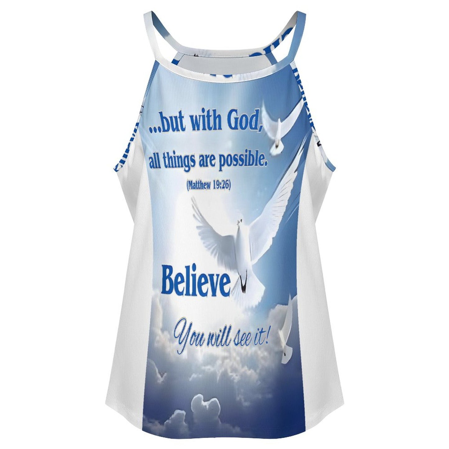 High Neck Tank Top(All-Over Printing)