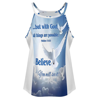 High Neck Tank Top(All-Over Printing)