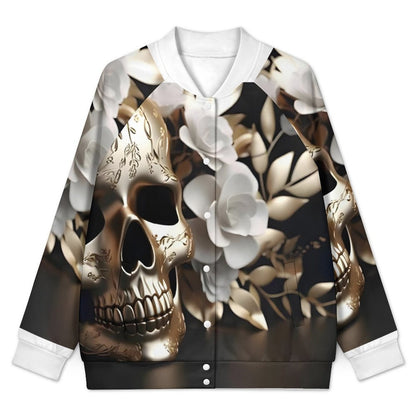 180gsm Women's Baseball Jacket(All-Over Printing)