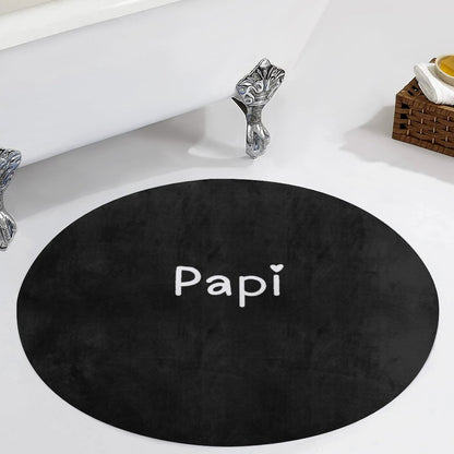 Round Coral Velvet Warm Floor Mat