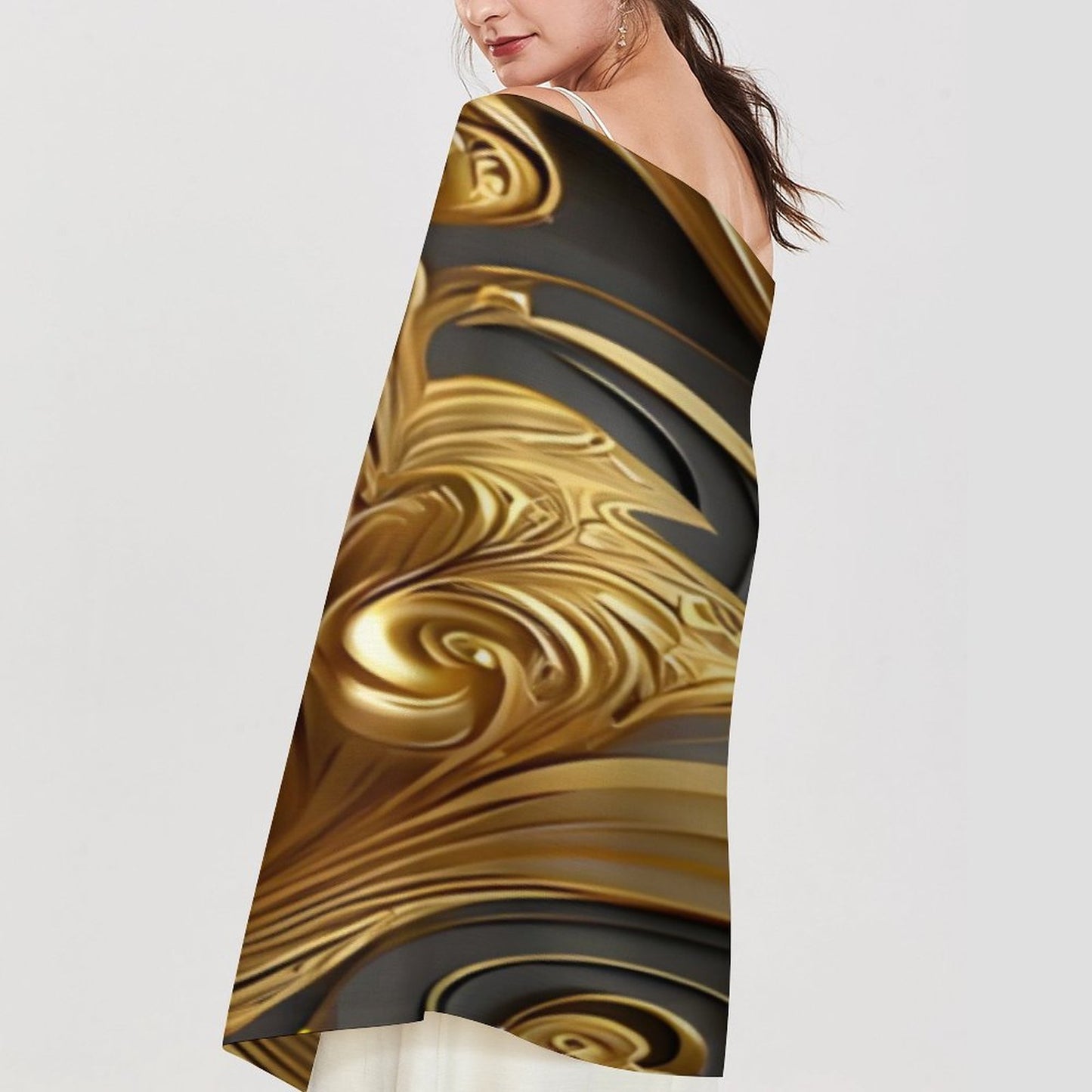 Cashmere-like Tassel Scarf (All-Over Printing)