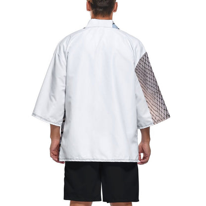 Drop Shoulder Male Kimono Cardigan ZS904 (All-Over Printing)