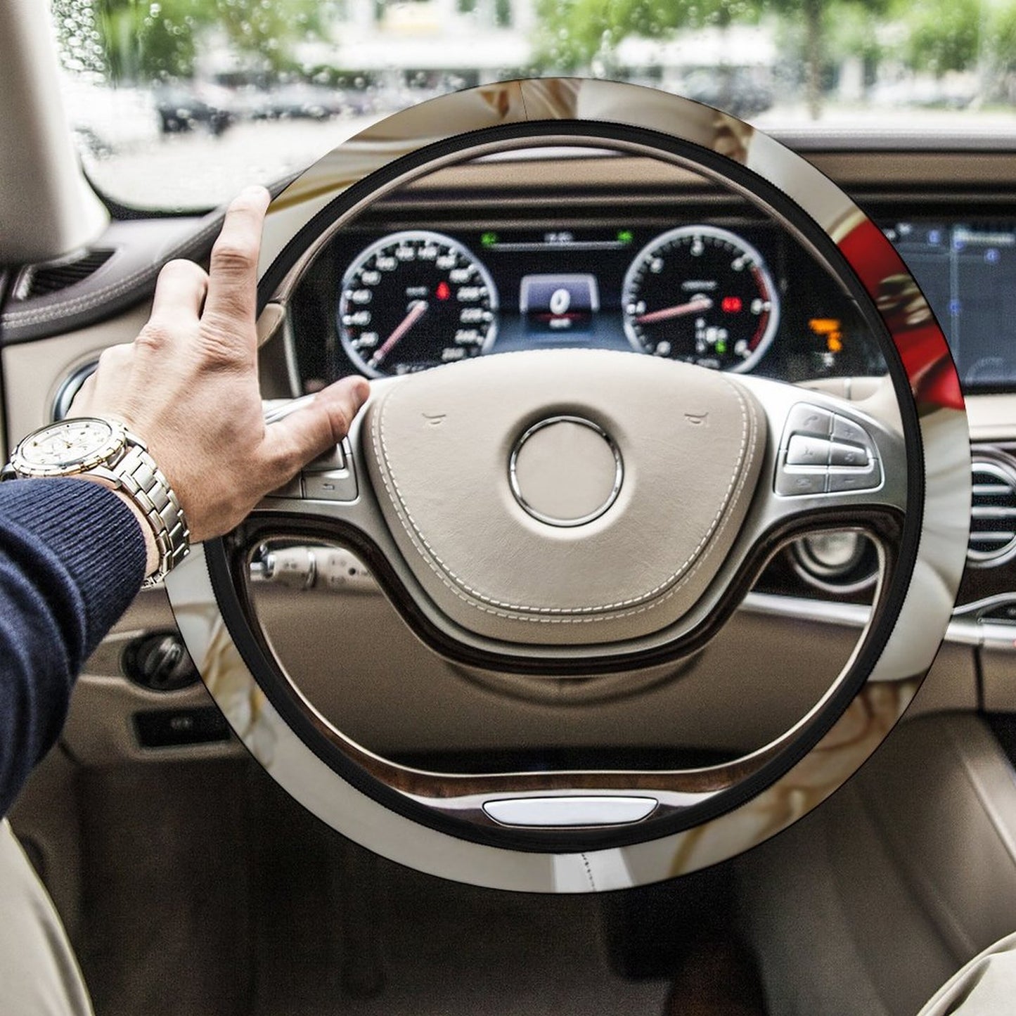 Car Steering Wheel Cover