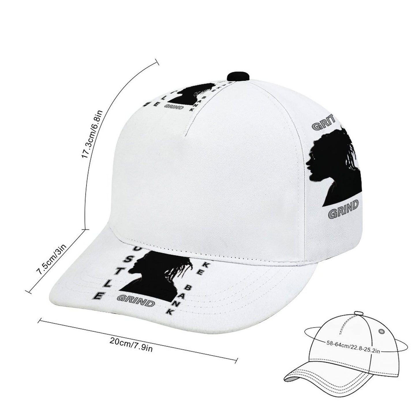 Bent Fitted Cap (All-Over Printing)