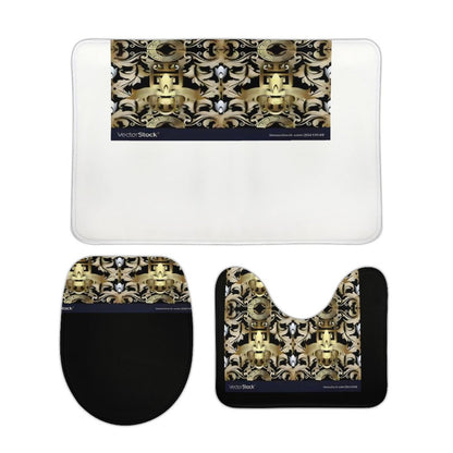 Coral Velvet Restroom Rug Set of 3-19.7"x31.5"/50x80cm