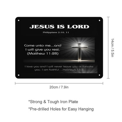 Horizontal Personalized Metal Wall Art Tin Sign-5.5"x7.9"/14x20cm
