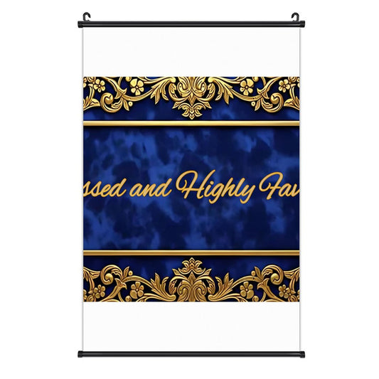Canvas Hanging Poster with Scrolls-16"x24"/ 40x60cm