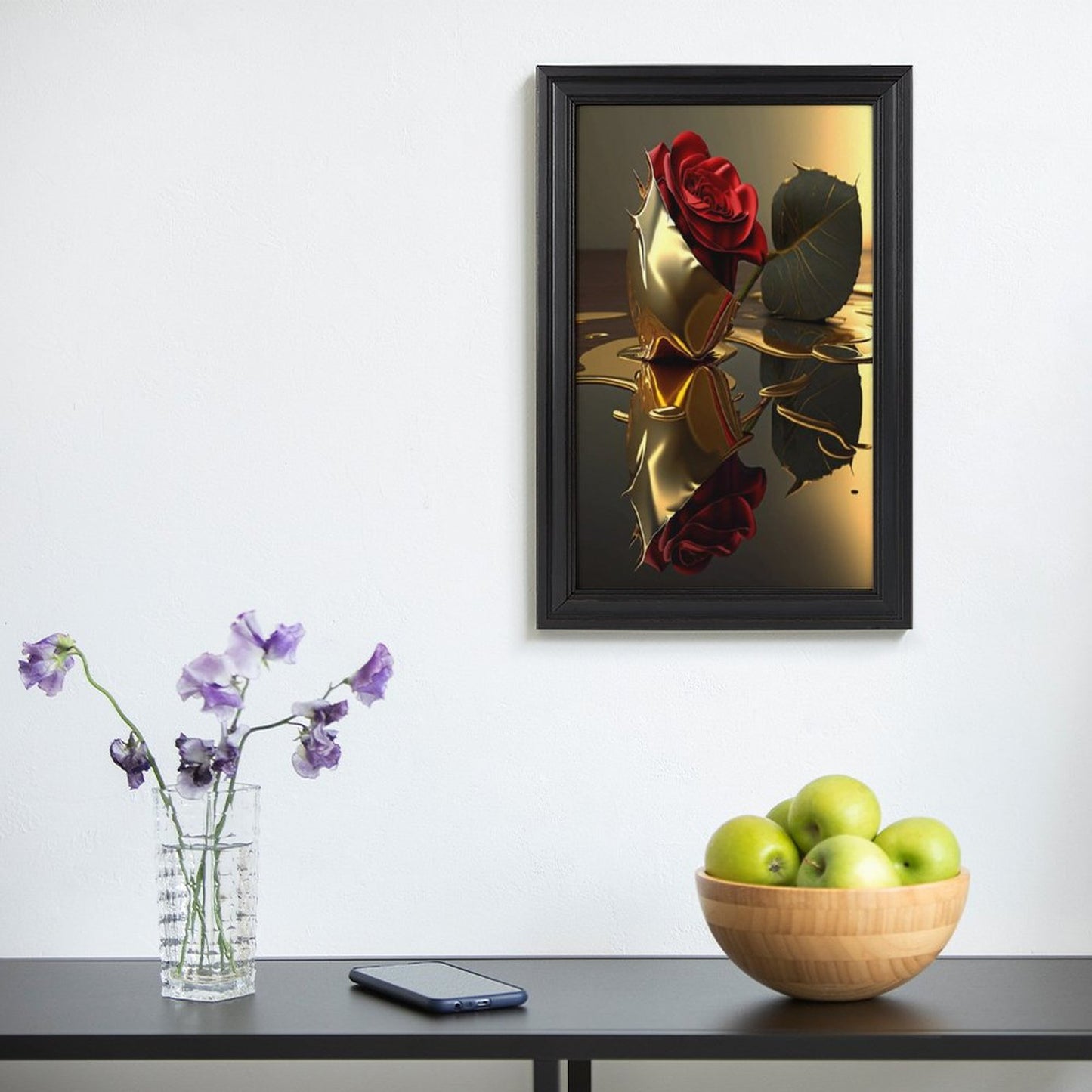 European Style-Framed Vertical Canvas Art Print-Minimalist Decor-16"×24"