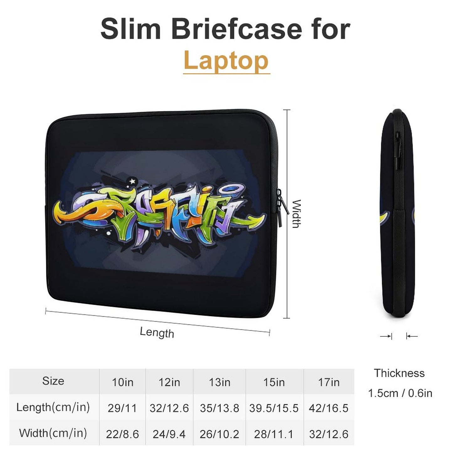 COLORFUL GRAFFITI Laptop Case (10", 12", 13", 15", 17")