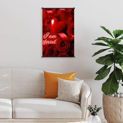 Canvas Hanging Poster with Scrolls-16"x24"/ 40x60cm