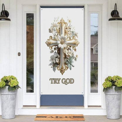 Decorative Door Curtain-35.43"×70.87 "/90x180cm-TRY GOD