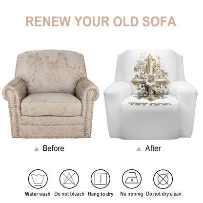 Single Sofa Cover-TRY GOD