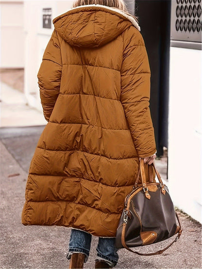 Full Size Zip Up Hooded SHERPA REVERSIBLE Coat (burgundy/black/brown/blue/grey/green)-SMALL-5XL