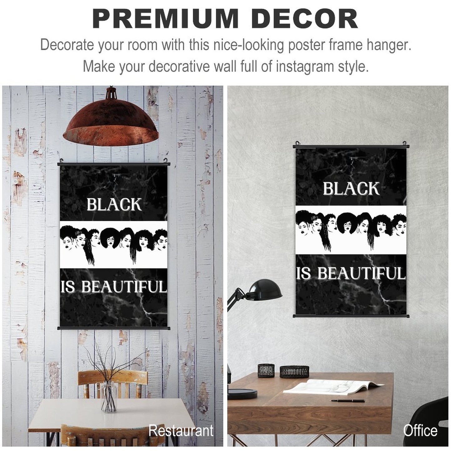 Canvas Hanging Poster with Scrolls-16"x24"/ 40x60cm