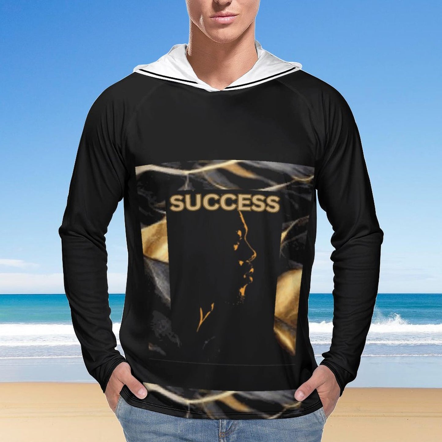 Men's Long Sleeve Hoodie NZ145 (All-Over Printing)