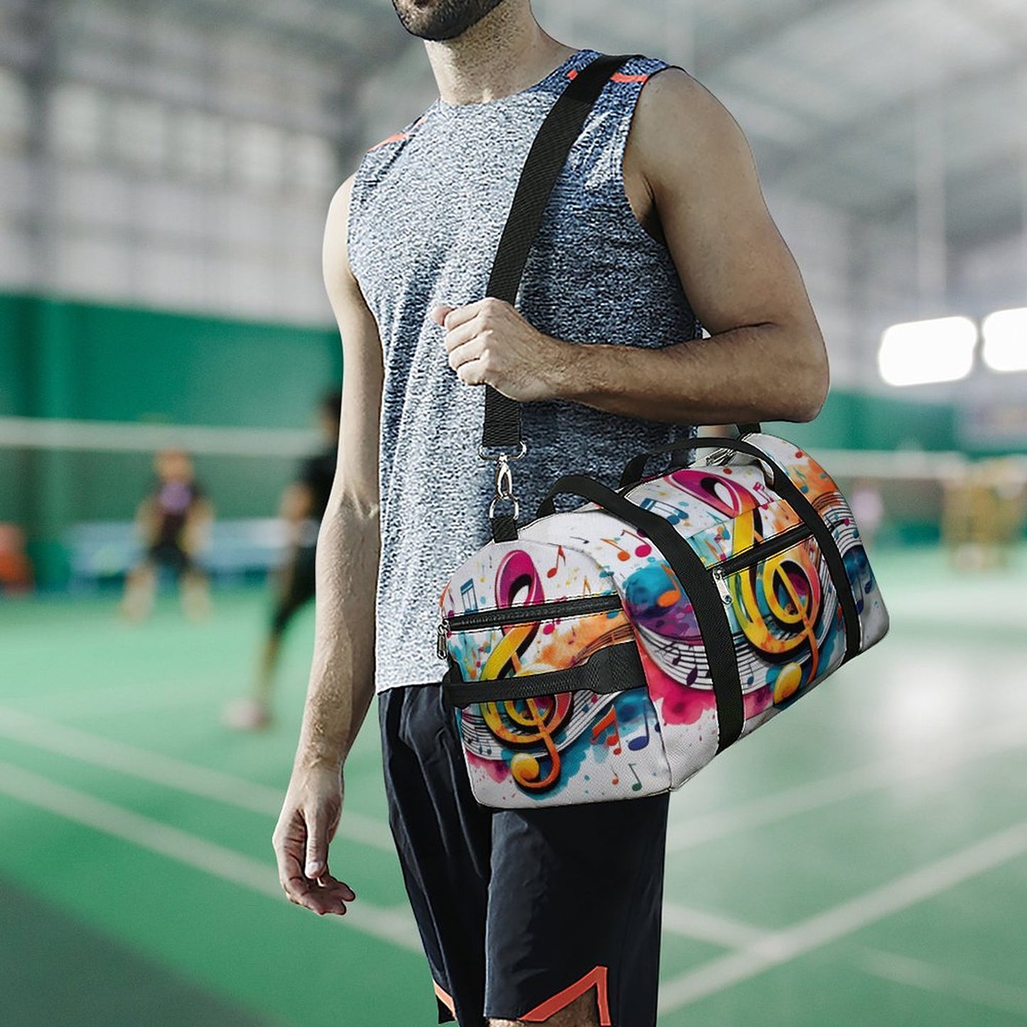 MUSIC GRAFFITI Oxford Gym Duffle Bag