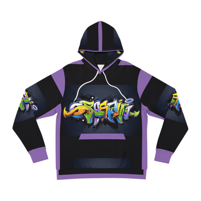 COLORFUL GRAFFITI UNISEX black/purple Fashion Hoodie