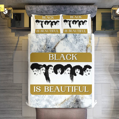 3-Piece Bedding Set-86"×70"/ 218×177cm (Dual-sidede Printing)
