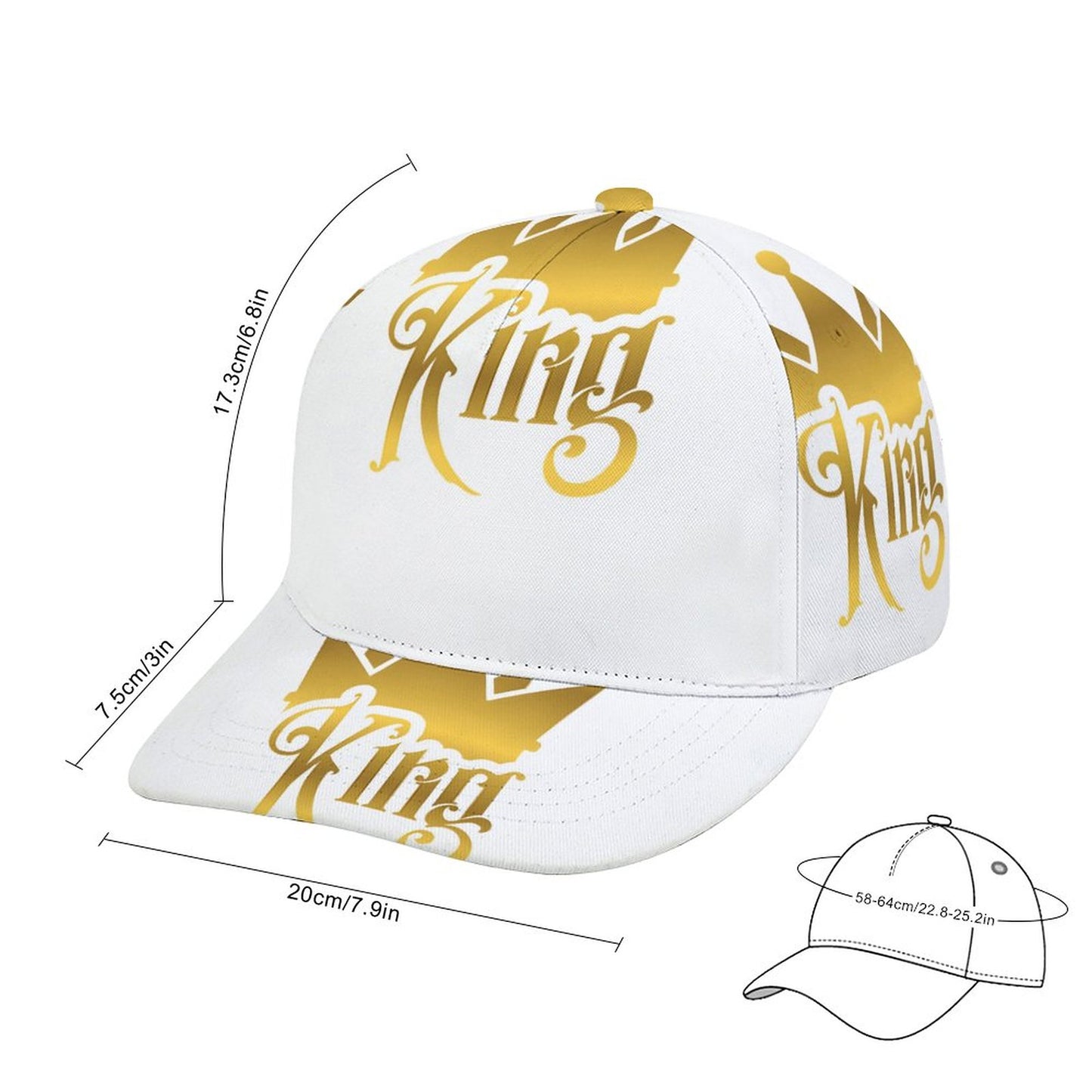 Bent Fitted Cap (All-Over Printing)