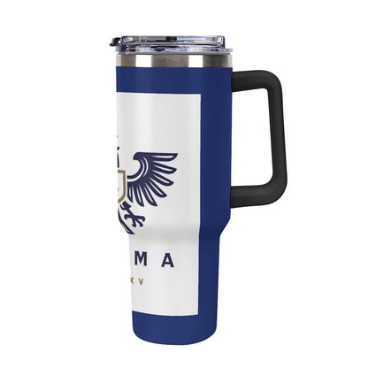 40oz Insulated Tumbler with Handle and Straw