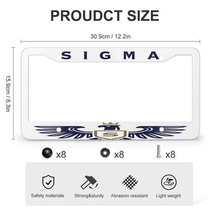 License Plate Frames with 4 Round Holes (1 Pair)