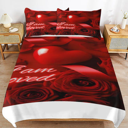 3-Piece Bedding Set-90"x90"/ 229x229cm (Dual-sided Printing)