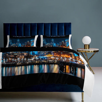 3-Piece Bedding Set-86"×70"/ 218×177cm (Dual-sidede Printing)