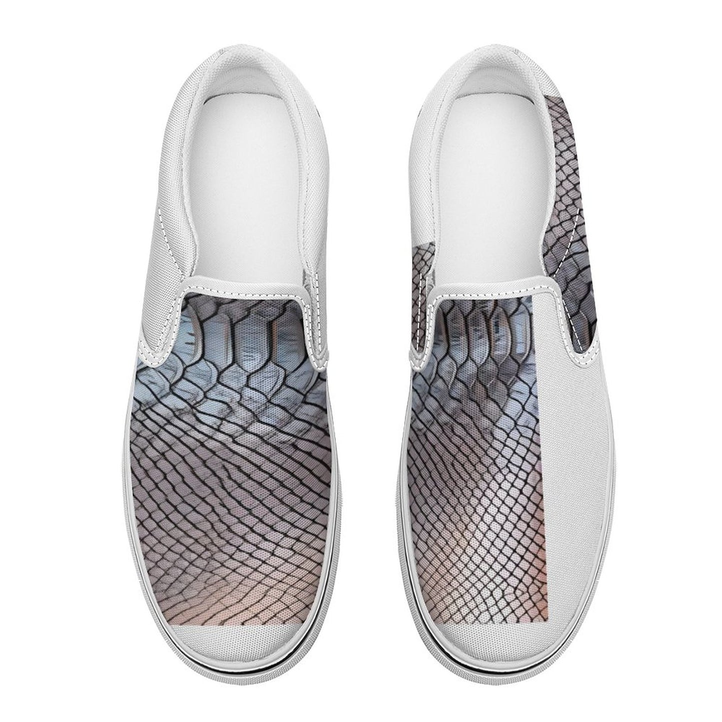 Printed Slip-on Canvas Shoes  for Teenagers and Adults