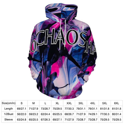 CHAOS Hoodie Double Layer Cap-SMALL-6XL