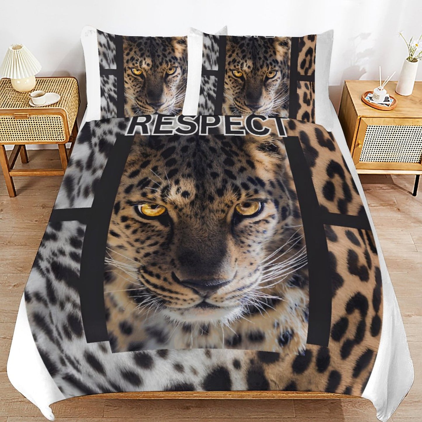 3-Piece Bedding Set-102"x90"/ 259x229cm (Dual-sided Printing)