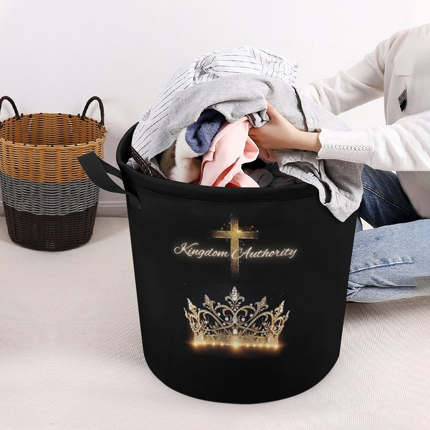 Oxford Collapsible Laundry Basket
