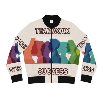 TEAMWORK SUCCESS Women's Bomber Jacket (S-2XL) (for groups or events)