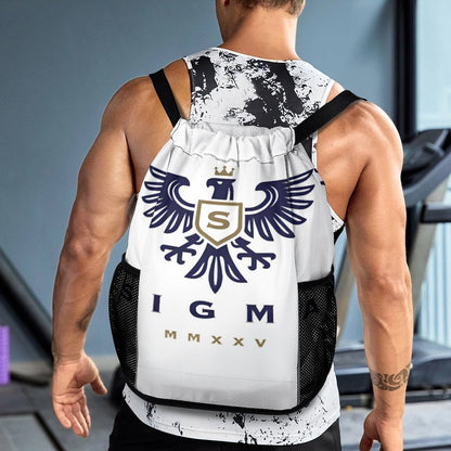 Waffle Cloth Sprots Drawstring Bag (Multi-Sites)