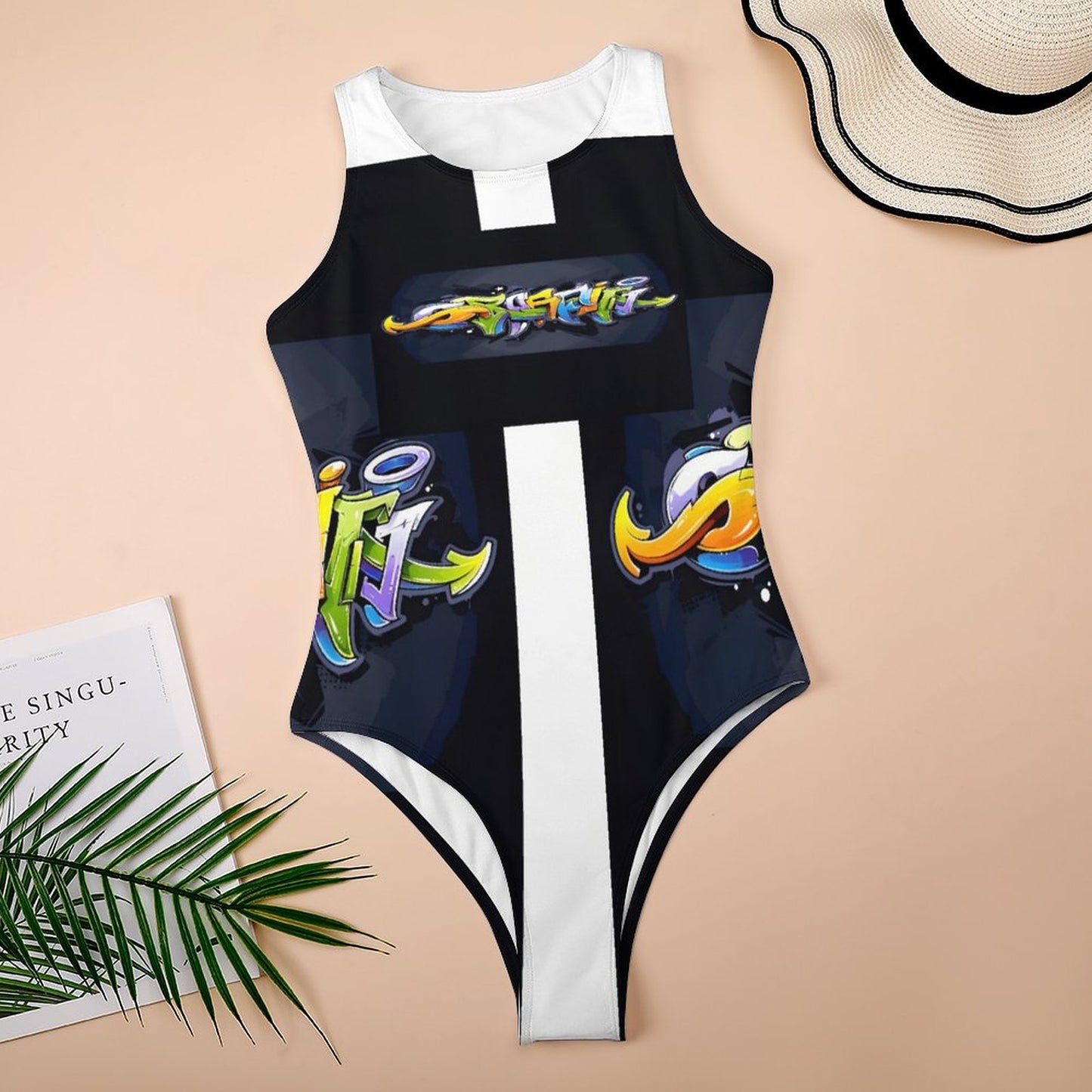 COLORFUL GRAFFITI Tank Top Bodysuit