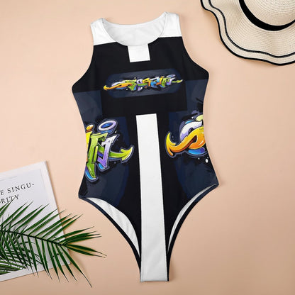 COLORFUL GRAFFITI Tank Top Bodysuit
