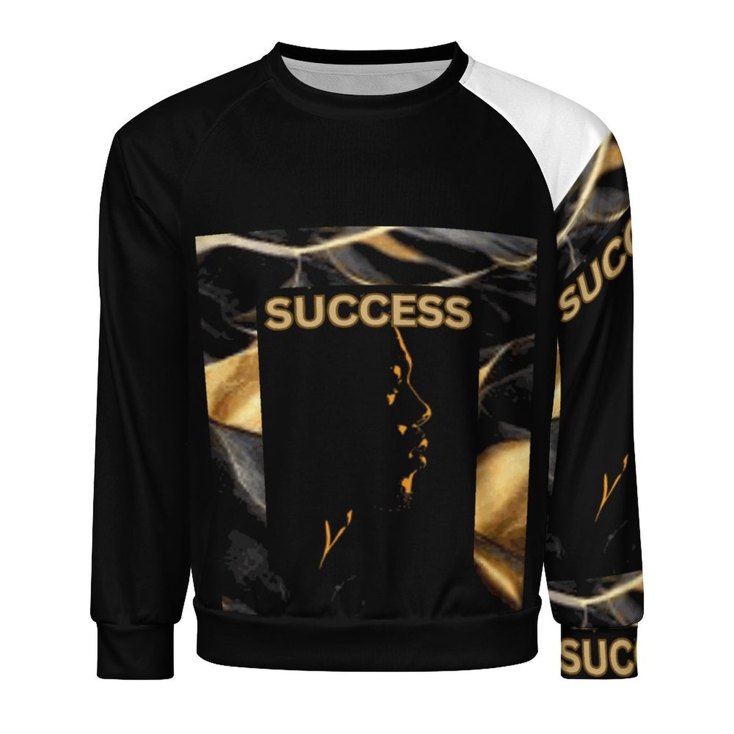 280gsm Men's Crewneck Sweatshirt Raglan A27H (All-Over Printing)